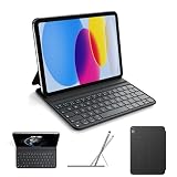 HOU Funda con Teclado Smart Folio para iPad A16 y iPad 10.ª generación