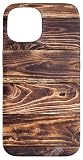 Rustic Faux Wood Barnwood Plank Shiplap Distressed Fashion Case for iPhone 15