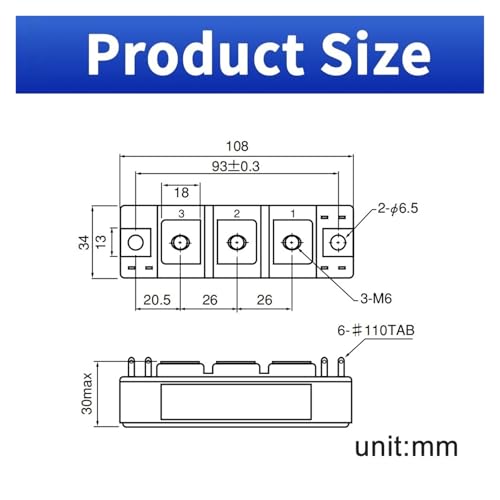 Module PWB200A40 : Module de puissance à thyristor robuste pour régulation
