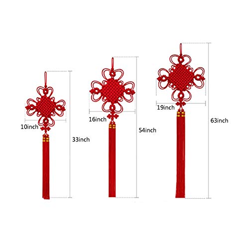 Decoraciones de Año Nuevo nudo chino hecho a mano para colgar en puertas y salones 2