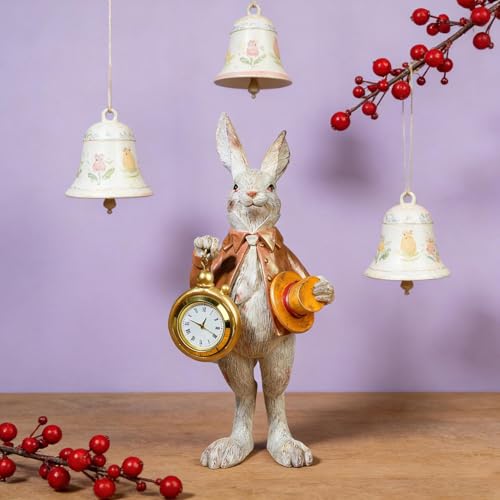 Figurines de Lapin de Pâques chic pour décorer votre salon et étagère de ferme - 4