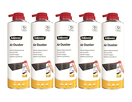 Fellowes Druckluftreiniger, HFC freies Druckgasspray in 650 ml Dose mit 400 ml Inhalt, umweltfreundlich, ideal zur Reinigung von PC, Tastatur, Drucker, Computer, 1 Stück (5)
