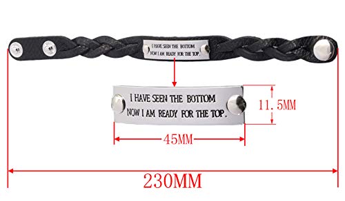 Inspirational Bracelets For Women Personalized Gift For Her Mantra Cuff Bangle Birthday Jewelry (Fuck Off) #TOP3