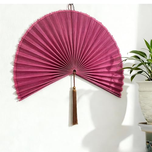 image for ChumDecor Fan Wall Decor,Japanese Wall Fan Decor,Large Bamboo Fan Wall