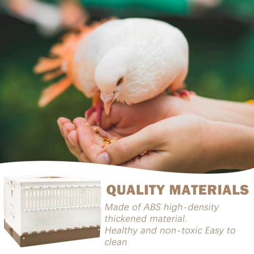 Image of Collapsible Bird Cage Plastic Bird Cage Portable Birds Cages Outdoor Small Birds Cages Suitable for Pigeons Parrots fledglings the Best Choice for Birds to Play and Race Training