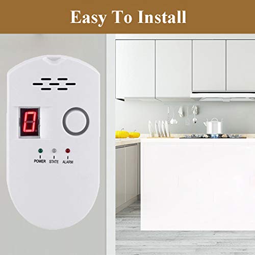 Natural Gas Detector, Propane Detectors For Home,Natural Gas Propane Leak Alarm For Home Kitchen, High Sensitivity Natural Gas Propane Leak Detection #TOP2