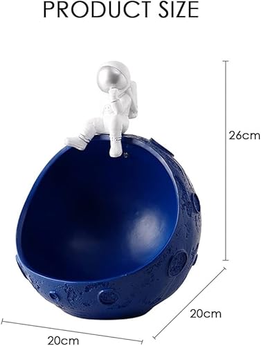 Miniatura 2 de YCKEGEW Almacenamiento de escritorio con bolsillo vacío para pasillo billeteras para llaves de teléfono celular bandeja de captura de astronauta