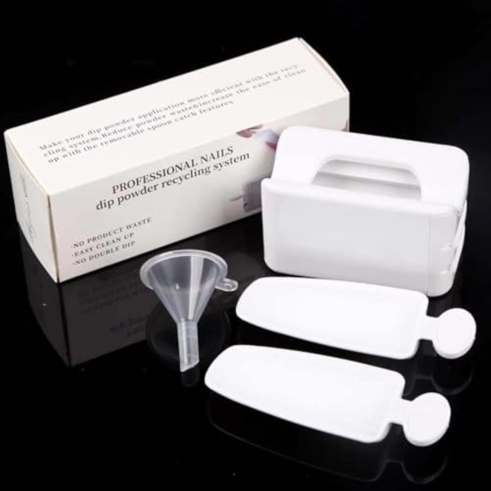 Nail Glitter Powder Recycling Storage Box for Nail Art