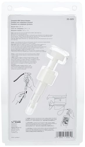 Plews & Edelmann LubriMatic 55-005 Bomba manual de unidade inferior para garrafas de pescoço padrão