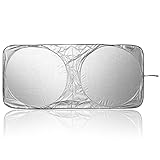 for Toyota Land Cruiser 80 100 200 Prado 120 150 FJ, Windscreen Sun Shade Foldable Sunshade Windshield Sunshade Car Front Window Sunshades Car Sun Shade