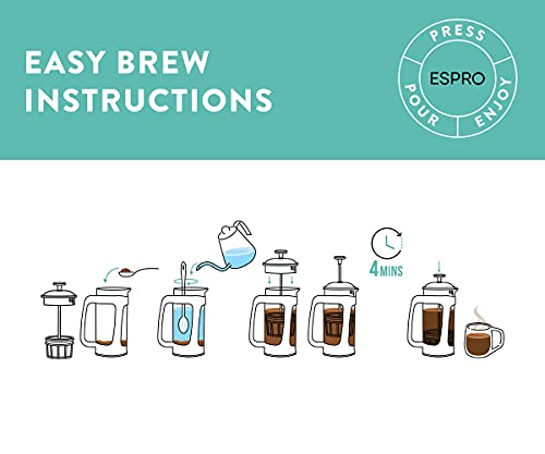 Espro P3 Plastic & Glass Coffee Maker - Large, 950ml 2 Gallery Image Espro P3 Plastic & Glass Coffee Maker - Large, 950ml 2 Gallery Image