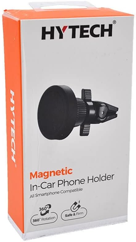 HYTECH HY-XH15 uniwersalny regulowany czarny magnetyczny uchwyt samochodowy na telefon