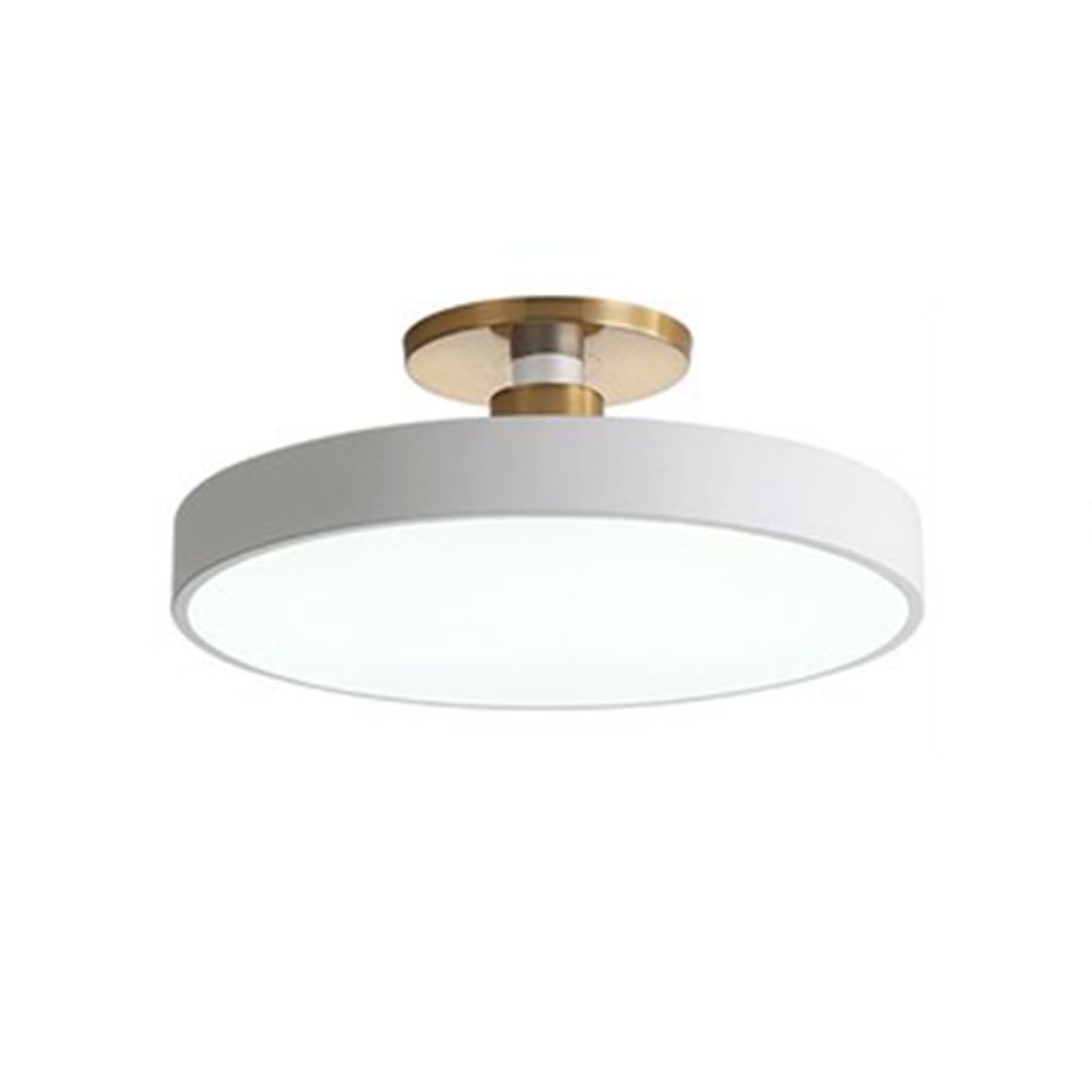 Nordic Minimalist Round Ceiling Light Iron Acrylic Led Flush Mount Ceiling Lamp Close to Ceiling Light Fixtures for Cloakroom Bedroom Living Room Corridor Entryway Laundry Room ( Color : White-50cm ,