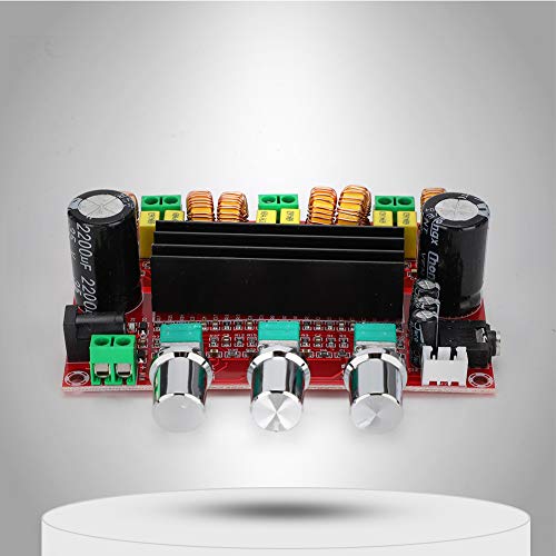2.1 Channel Amplifier Board, TPA3116D2 2x80W+100W Hi-Fi Stereo Sound AMP Module DC24V Digital Audio Power Amplifier Board for Car Home System DIY Speakers
