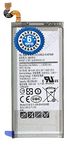Image of THE BATTERY STORE Original [BN950ABE] Battery for Samsung Galaxy Note 8 SM-N9500 SM-N950U, SM-N950F [BN950ABE] Battery with 6 month warranty and high capacity battery backup. Carefully check your phone model and purchase (FOR SAMSUNG NOTE -8)