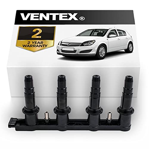 VENTEX® Ignition Coil Pack VXS1713 Compatible with Vauxhall Vectra Zafira 1.8 Astra H 1.6 Corsa VXR 6-Pin
