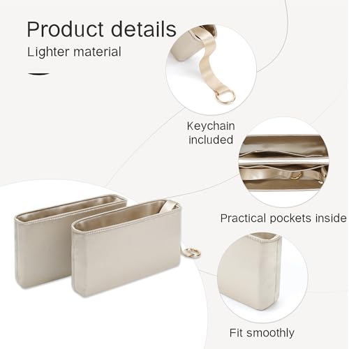 Image of Fits for Constance Bag Insert Organizer For Hermes(18 Without Mirror,Champagne)