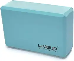 BLOCO DE YOGA - 22,8X15,2X7,6CM - COR AZUL - LIVEUP SPORTS