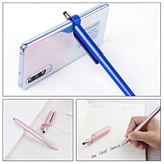 Stylus Pen, SITAKE 12 Pcs Multifunctional 3 in 1 Phone Holder + Capacitive Stylus + Ballpoint Pens, Mobile Phone Stand Stylus Pens for All Touch Screen Device, Phones, Tablet and Computer (Style 2)