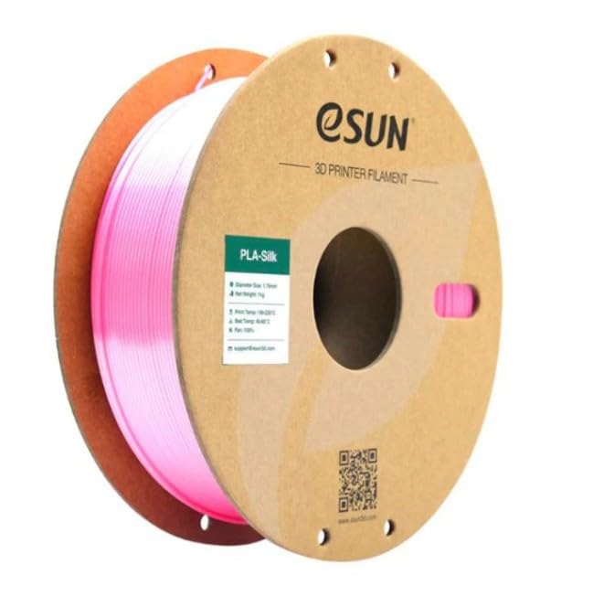Image of eSUN 1.75mm Silk PLA 3D Printing Filament Pink, Net Weight-1Kg