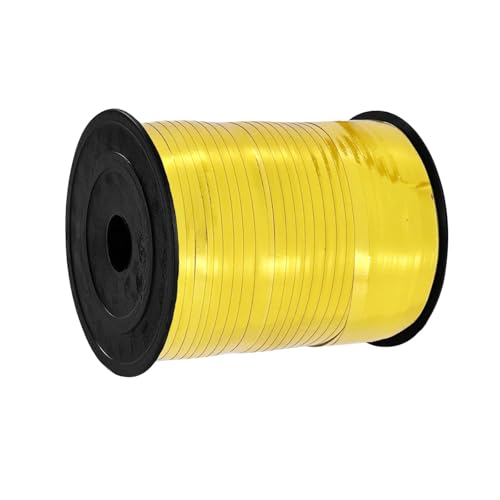 Cinta dorada para globos, 500 yardas, cintas rizadoras metálicas brillantes, cintas de cuerda de globos de 5 mm para envolver regalos, cumpleaños, bodas, fiestas, Navidad, cinta de envoltura