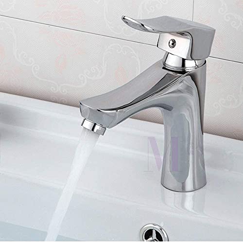 Robinet de salle de bains moderne mitigeur de lavabo cascade chromé à levier