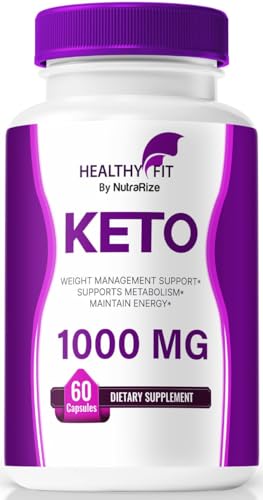 NutraRize Healthy Fit Keto Weight Loss Pills - Premium Formula for Health and Fitness, All-Natural Keto Support for Healthy and Fit Body, Official HealthyFitKeto, Pastillas Reviews (60 Capsules)