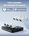 REOLINK 8CH 4K Security Camera System, 6pcs H.265 Bullet Wired PoE Cameras for Home Security Outdoors, Smart Person Vehicle Detection, 8CH NVR Recorder with 2TB HDD for 24-7 Recording, RLK8-800B6