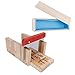 1000ml Soap Mould Set Cake Bread Cutter DIY Soap Making Kit with Oak Box, Stainless Steel Cutter and Silicone Mold, Easy to Use for Homemade Soap and Baking