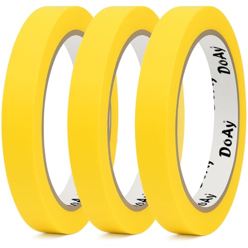 3 Pack Yellow Masking Tape - 270FT Total