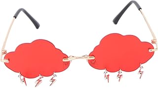 1 Par De Óculos De Sol Em Nuvem Óculos De Sol Masculinos Para Homens Óculos De Sol Para Crianças Óculos De Sol Exclusivos Punk Sem Aro Óculos De Sol Hippie Óculos De Sol Sem Aro