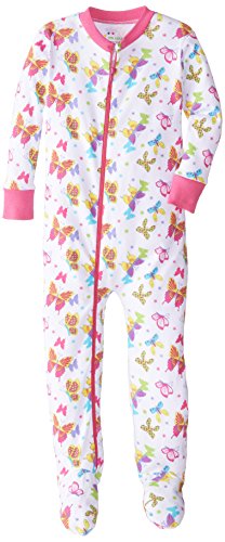 New Jammies Little Girls' Organic Cotton Footie Pajamas