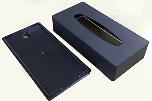 Amazon｜いけだ ティッシュボックス ロアー スリム型 ブラック