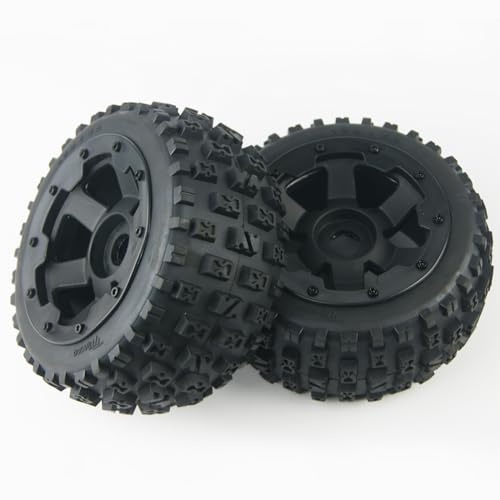 TITRACING Rear Knobby Tires Wheels for hpi rovan kingmotor baja 5b 5t 5sc Buggy