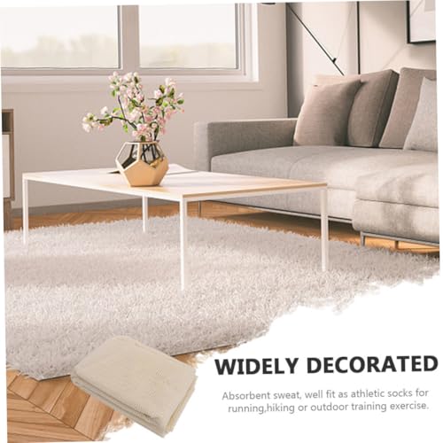 Alfombrilla Antideslizante Útil de PVC Beige Cojín Resistente Suelo Sofá 8