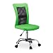 Produktbild Relaxdays Bürostuhl, höhenverstellbarer Drehstuhl, ergonomisch, bequem, 90 kg belastbar, HxBxT: 102 x 55 x 55 cm, grün