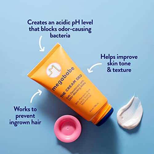 Megababe Daily Deodorant - The Cream Deo With Odor-Blocking Ahas | Aluminum-Free, All Natural | 3 Fl Oz #TOP1