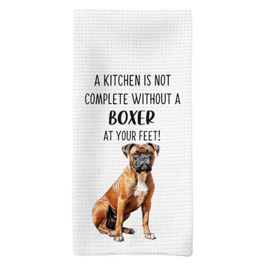 Tzhim Boxer Dog Gifts Kitchen Towels, Boxer Dog Dishcloths Tea Towels Dish Towels for Kitchen, Boxer Dog Decorative Hand Towels, Boxer Dog Gifts for Women Men, Boxer Dog Kitchen Decor, 16x24inch