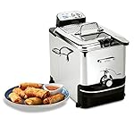 All-Clad Electric Deep Fryer with Basket and Lid, Stainless Steel Deep Fryer for Home Use, 1700W, Dishwasher Safe