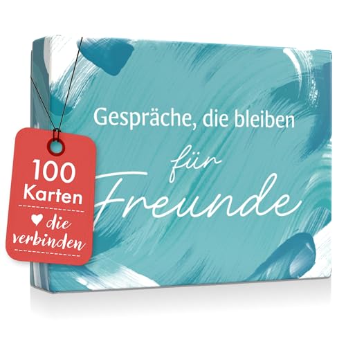 Inovida Deep Talk Kartenspiel für Freunde – 100 Fragen über Leben, Freundschaft, Träume – Erzähl doch mal Karten – Gesprächskarten Freunde – Erzählt euch mehr – Deep Talk Spiel für Erwachsene