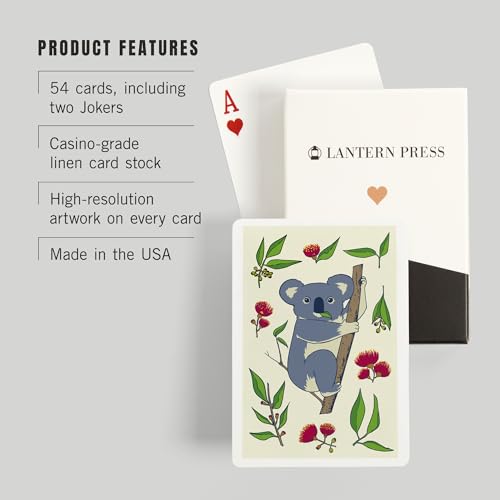 Lantern Press Koala, Baraja de 52 Cartas Póker miniatura 3