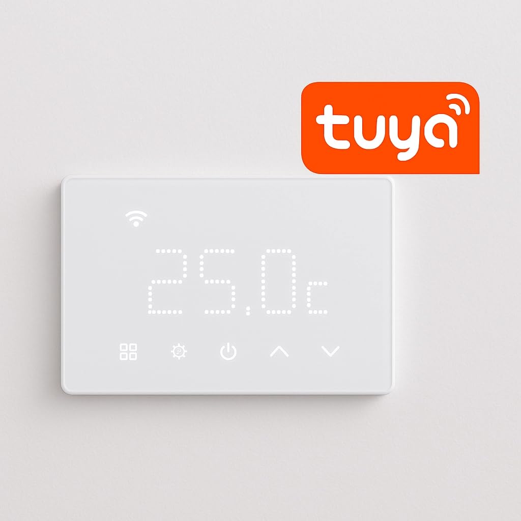 gloca Smart WiFi Cronotermostato Caldaia Da Incasso Digitale Touch Screen (Bianco)