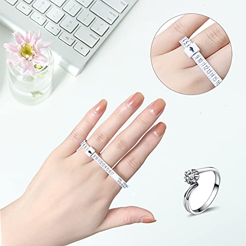 Ring Measuring Tool Set With Mallet - Jewelry Rubber Hammer Plastic Ring Mandrel Sizer Metal Ring Finger Sizer Gauge Us Size 27 Pcs #TOP5