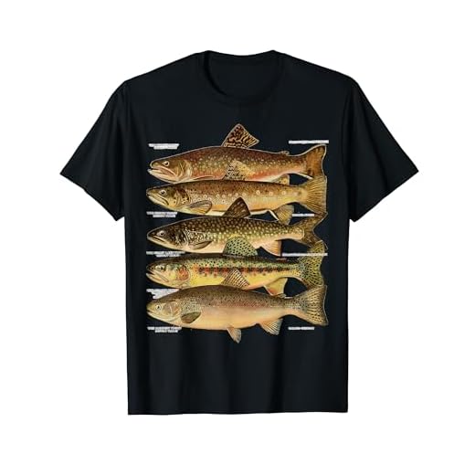 トラウト魚種種フィッシング フライフィッシング トラウト Tシャツ