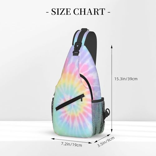 Pastel Tie Dye Crossbody Bags Cross Men Chest Bag Adjustable Sling Backpack Shoulder Bag For Women Cycling Travel Sport Hiking3