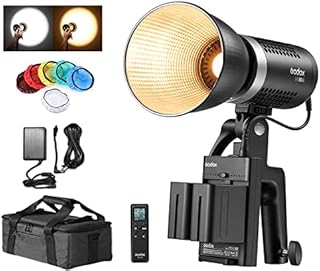 Godox ML60Bi ML60 Bi 60W Bi-Color LED Light Silent Mode Portable Brightness Adjustment Support Li-ion Outdoor LED Light