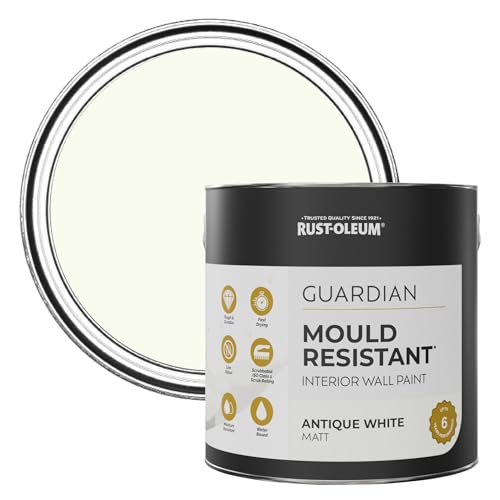 Rust-Oleum White Guardian Mould Resistant Wall Paint - Antique White 2.5L