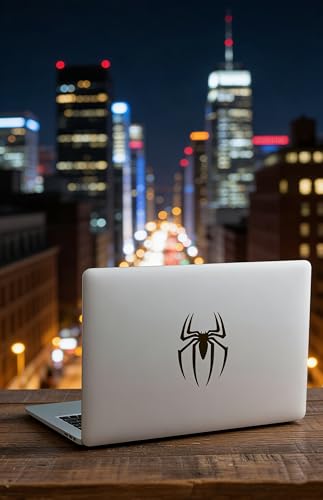 Image of 2PCS 3D Spider Emblem Badge Sticker Decoration for Car, Truck, Motorcycle, RV, Scooter, SUV, Door, Window (Black Style A)