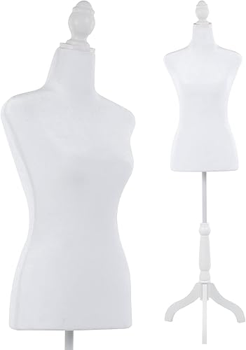 Manequin - Forma de vestido de 49.6 a 63.4 pulgadas de altura ajustable, torso de maniquí con trípode de madera, maniquí portátil de espuma de alta disponible en Yaxa Colombia