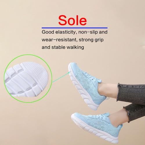 Women's Luxurious Orthopedic Sneakers, 2025 New Comfortable Orthopedic Walking Shoes, Hollow Non-Slip Breathable Mesh Shoes 5